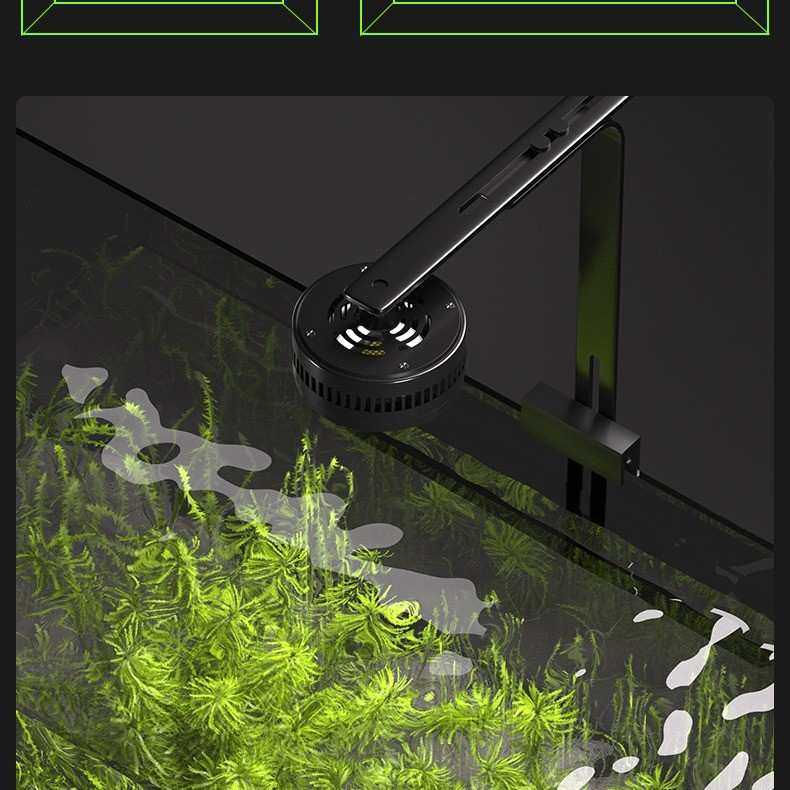 LED全光谱筒灯变光鱼缸架灯水族灯照明灯APP+11色远程控制节能造