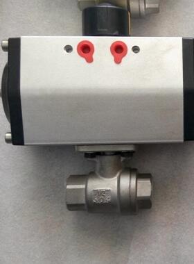 Q611F-16P不锈钢内螺纹1000WOG二片式GT气动球阀316材质304