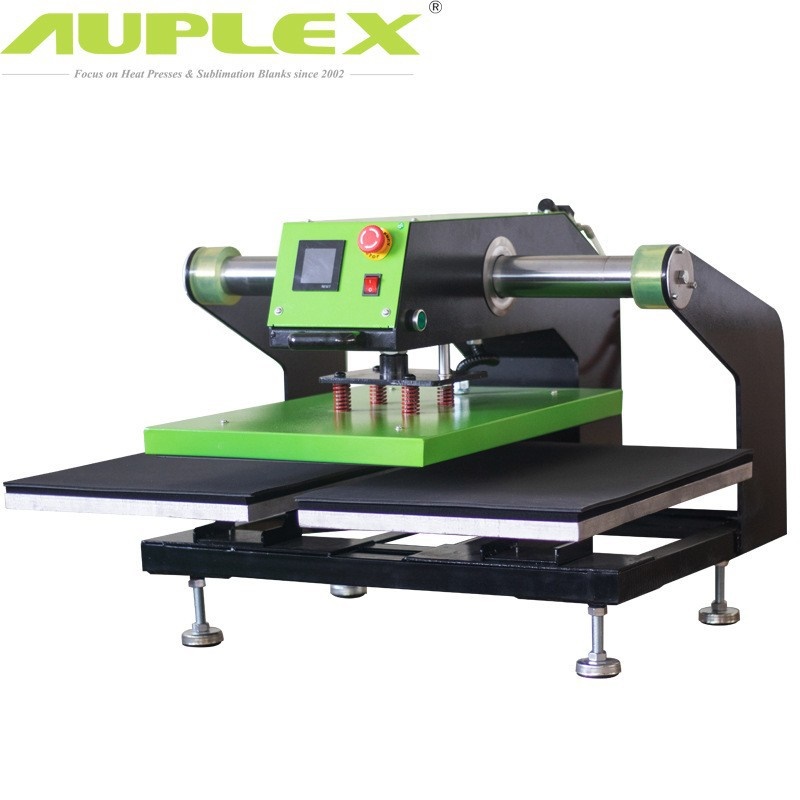 CB2气动热转印烫画机烫钻烫画转印机大面积双工位T-shirt热压机