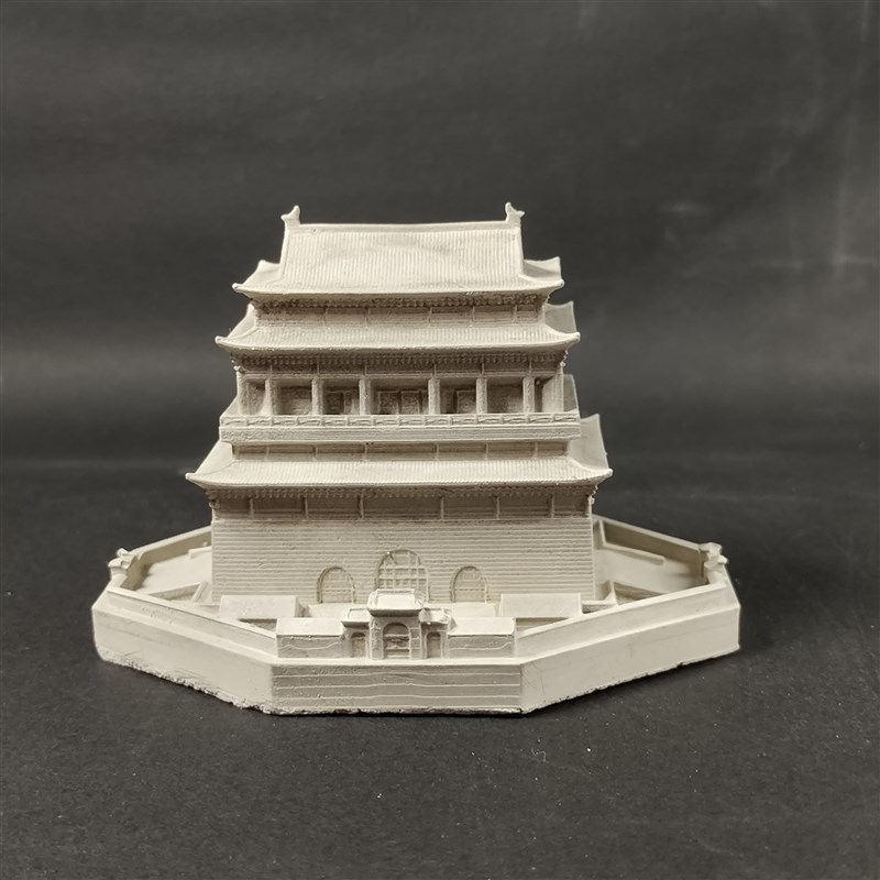 水泥制中国c古代古建筑群模型微景观假山盆景沙盘鱼缸造景装饰摆