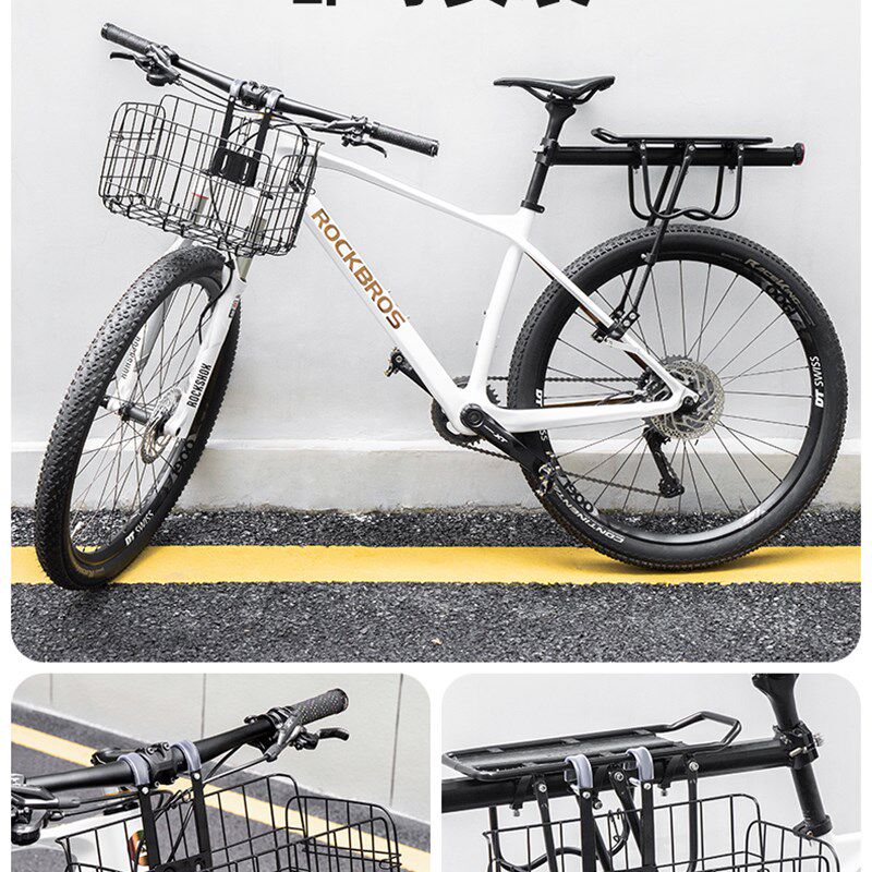 自行车车筐后山地车货架快拆尾架后座架可载人行李架W单车装备配