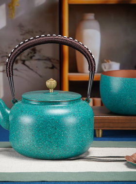 紫铜茶壶《碧波斑斓茶礼套装》家用烧水壶Q茶室茶壶送礼套装