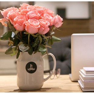 鲜花包月一周一花订阅办公家庭套餐玫瑰百合雏菊T每周一花鲜花速