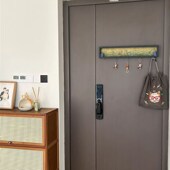 千里江山b图创意入户门玄关钥匙收纳挂架进门墙面挂钩装 饰画置物