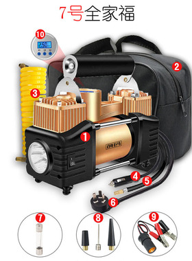 车载充气泵12V220V48V60xV72V大功率越野农用小货车轮胎金属打气