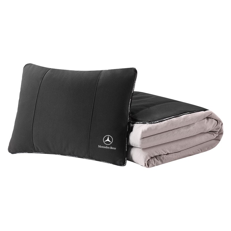 多功能汽车抱枕被子两用折叠翻毛皮车载腰靠车Q内午休睡觉腰靠枕