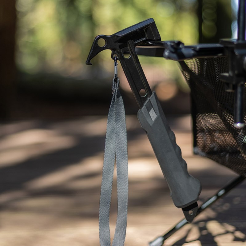 户外多功能高碳钢锤子家用榔头天幕固定锤露营帐篷X地钉锤方头锤