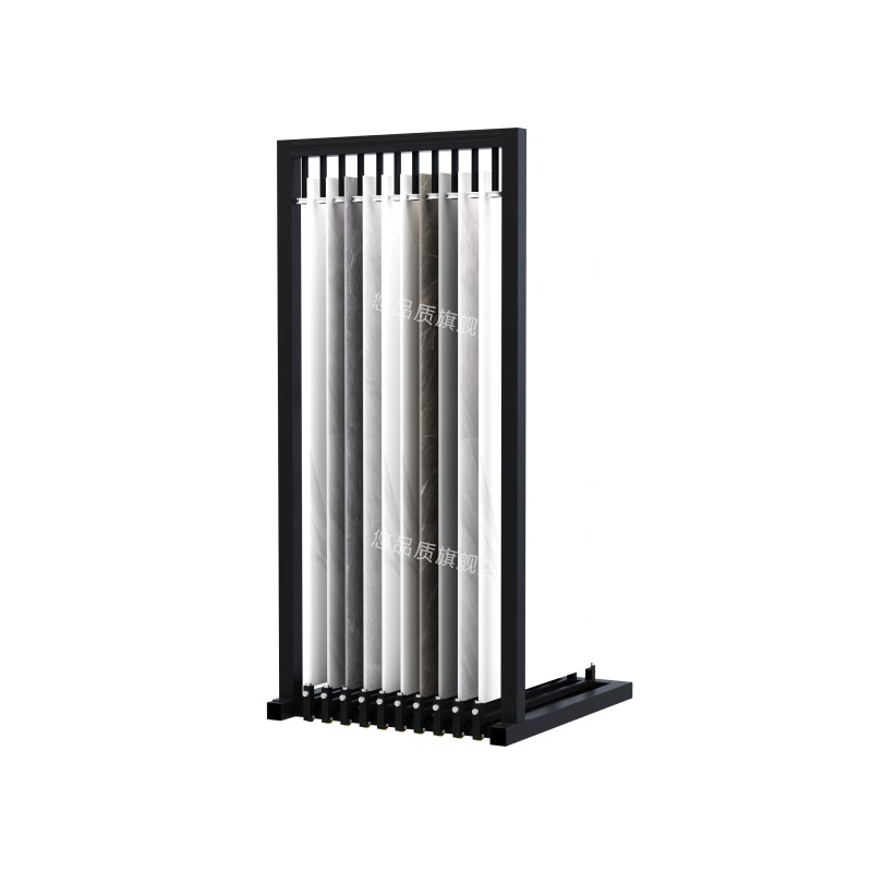 瓷砖展示b架推拉大板地砖样板样品架立式架抽拉式陶瓷石材货架展