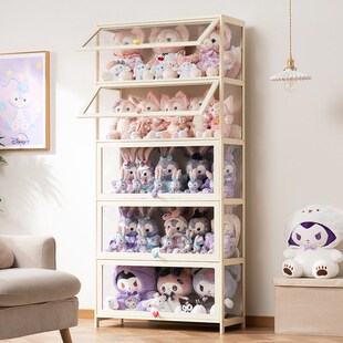 玩偶收纳架手办收纳盒家用毛绒z娃娃展示柜手办柜子亚克力透明柜