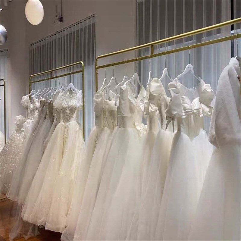 婚纱展示架礼服架k子照相馆挂婚纱架齐地秀禾服陈列架工作室旗袍
