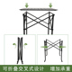 轻装 摆摊桌广告宣传桌长铝桌简 行户外折叠桌野餐桌子铝y桌便携式