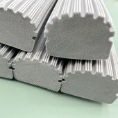 宽口对折胶棉拖把替换头38cm胶拖吸水头宽槽宽卡扣清洁头配件 包邮