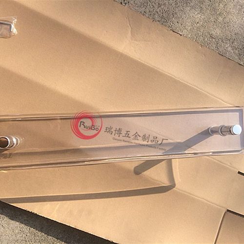 亚克力玻璃门大扶手不锈钢门木门浴室把手方形透明长水晶大门拉手