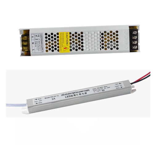 led长条静音广告牌超薄卡布灯箱专内置用电源变压器220转12v小型