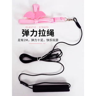 鹦鹉放飞绳超轻不伤脚虎皮牡丹玄风小鸟用小天使背带遛鸟牵引绳