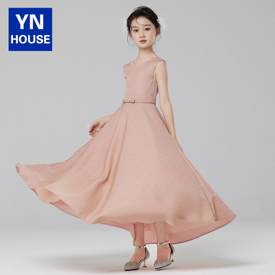 儿童礼服女童轻奢小众高端大童公主裙女孩小主持人钢琴演奏演出服