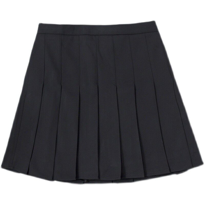 秋冬新款胖mm大码女装加肥加大宽松毛呢加厚百褶半身裙防走光短裙