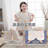 空调房 防踢被夏季 儿童睡袋中大童春秋薄款 小学生分腿纱布宝宝四季