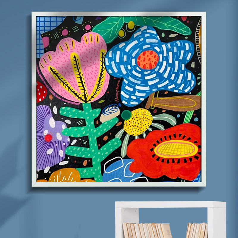 窄边数字油画框装裱油画框外框架丙烯画裱20x30x40x50x60可定制图片