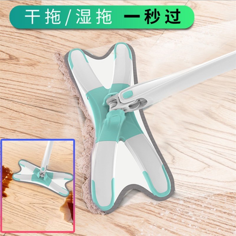 天蓝拖把尚美懒拖布新艺蝴蝶拖把免手洗仿手拧平板拖把乘除好货图片