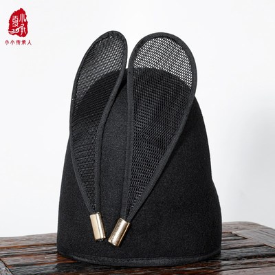 夏小承儿童翼善冠男童汉服帽子宝宝周岁礼服乌纱帽明飞鱼服锦衣卫