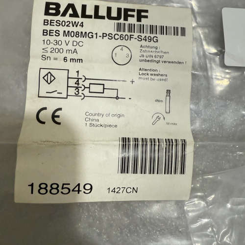 议价BALLUFF/巴鲁夫 BES M08MG1-PSC60F-