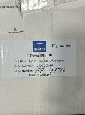 德国JENOPTIK杰纳 F-Theta JENar激光聚焦议价
