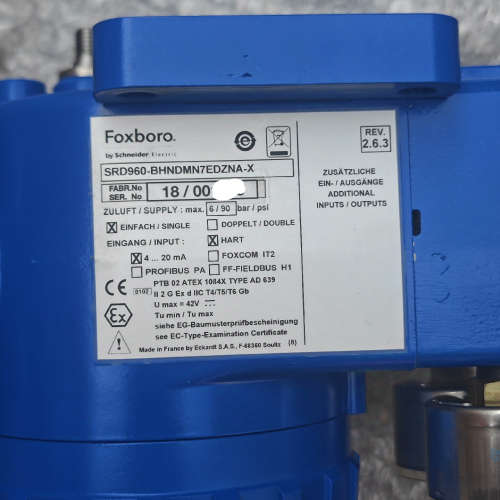 议价Foxboro福克斯波罗SRD960-BHNDMN7EDZN