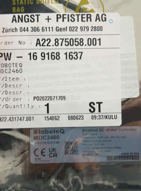 议价ROBOTEQ舵轮驱动器，MDC2460，全新原装…