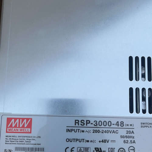 明纬全新原包装RSP-3000-48，数量4个，一整箱，18议价