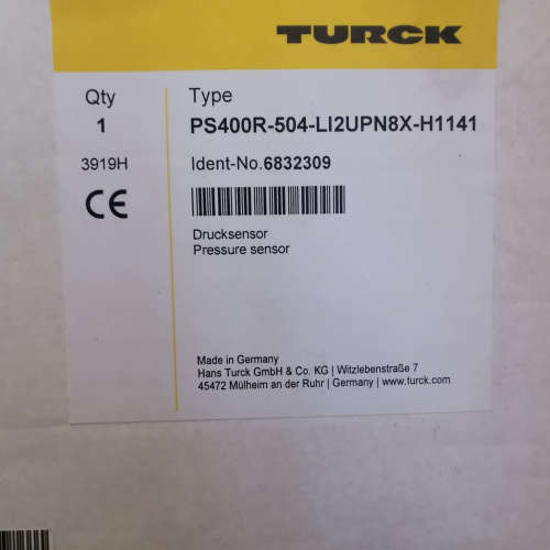 PS400R 全新德国图尔克TURCK压力开关 PS400R议价