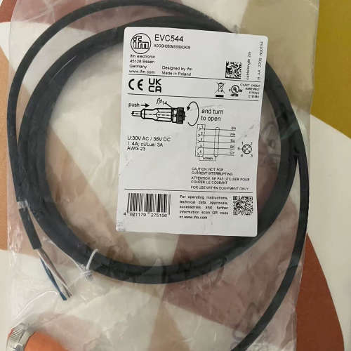 议价易福门EVC544. 德国易福门传感器进口线缆，五芯带屏蔽，