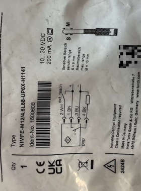 议价图尔克Turck磁敏开关传感器德国进口NIMFE-M12/4