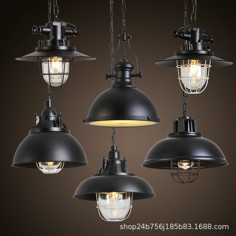 单头吊灯复古工业风单个创意办公室锅盖工矿灯灯罩理发店饭店灯具,电子元器件市场,电线扎带/束线带,淘宝优惠券,粉丝福利购,淘宝优惠卷