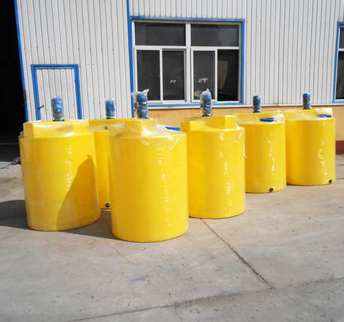 日兴PE加药箱 加厚搅拌罐 电机 计量桶 1000L PAC药剂桶施肥罐