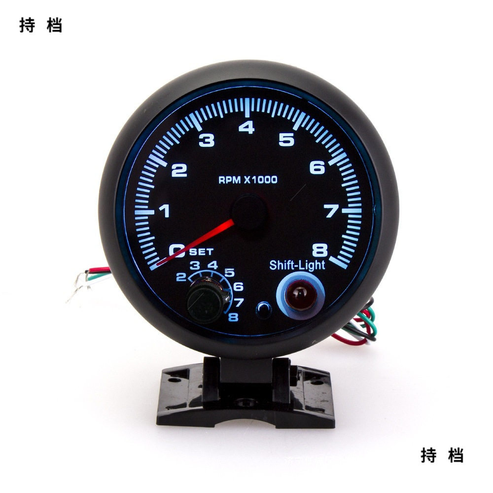 汽车通用蓝光转速表12V