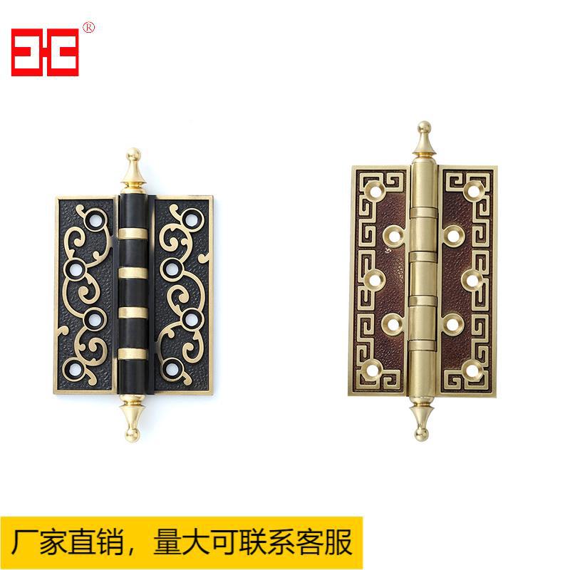 欧式黄铜尖头加厚全铜合页现货