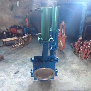 液动暗杆带盖刀型闸阀DMZ773F-16C排渣刀闸阀单向平板闸阀DN125