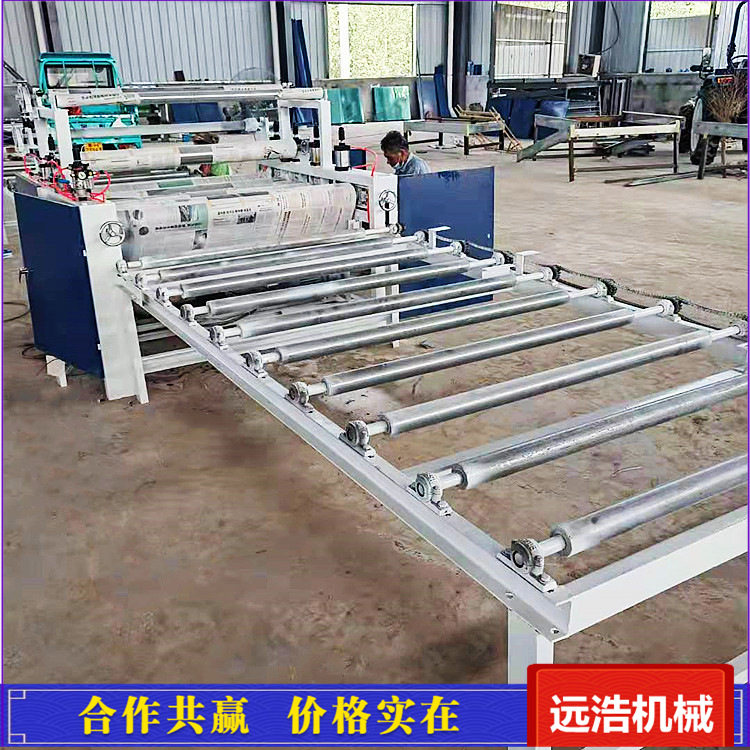 导热油循环加热铝蜂窝涂胶机