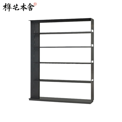 榫艺本舍/意式极简轻奢书房 wishbone shelving 客厅实木展示书架