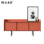 榫艺本舍 北欧极简设计样板间客厅装 饰收纳实木边柜LANDING餐具柜