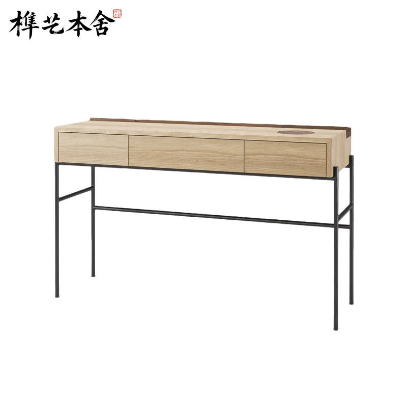 榫艺本舍北欧轻奢实木玄关台