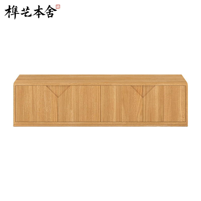 意式极简设计大平层落地电视柜