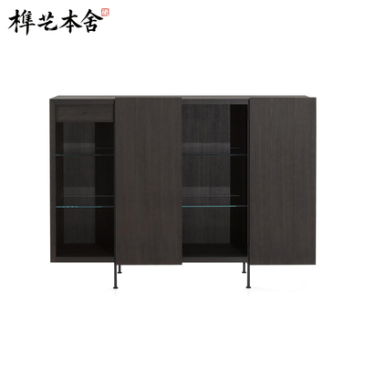 意式轻奢简约餐边柜实木