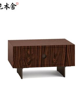 榫艺本舍/欧式极简轻奢艺术 Brasilia Nightstand 卧室实木床头柜