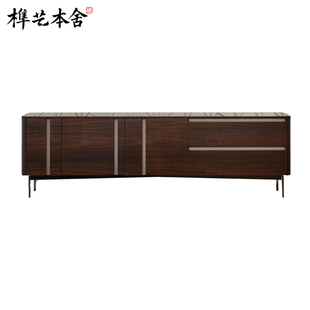 榫艺本舍 极简设计客厅家用卧室 Mythos Sideboard实木餐边柜 意式
