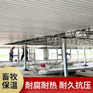 泡沫夹芯板塑钢瓦外墙隔热保温板隔墙吊顶屋面畜牧养殖场专用