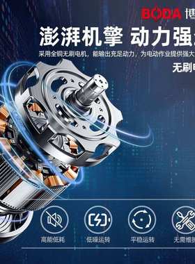 BODA博大无刷195开槽机210多功能混凝土开槽机无尘墙壁开槽大功率