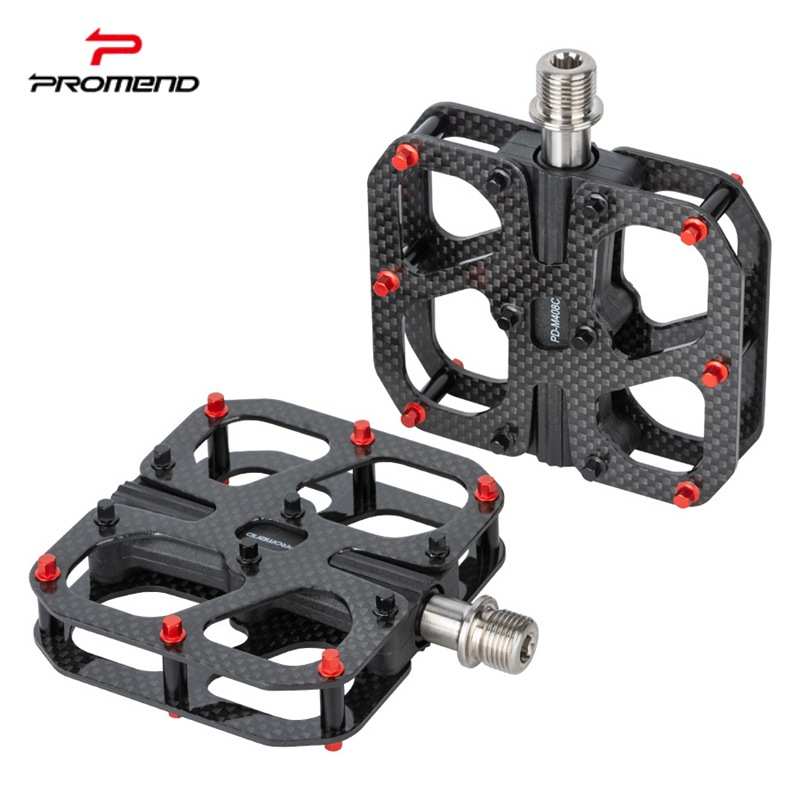 PROMEND碳纤维脚踏公路折叠自行车超轻3培林防滑竞速钛合金脚踏板