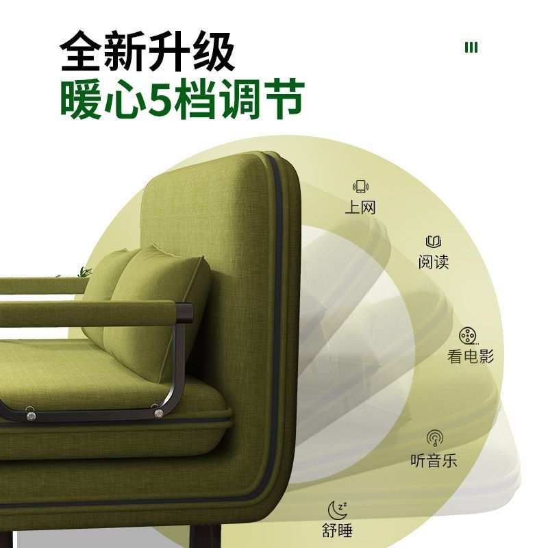 多功能沙发床两用小户型单人简易双人布艺客厅书房办公室可折叠床